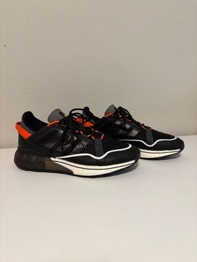 Adidas Men's ZX 2K BOOST PURE SHOES H06569 Black/Gresix/Orange